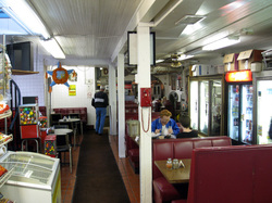 Inside Ortega Mini Market & Restaurant