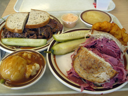Food at Manny's Cafeteria & Delicatessen